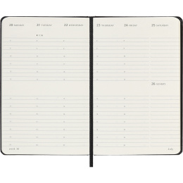 Calendrier 12M Weekly Vertical 2026 Hardcover Pocket Black dans le groupe Papiers & Blocs / Calendriers et agendas / Calendriers 12 mois chez Pen Store (136131)