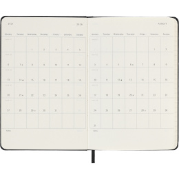 Calendrier 12M Weekly Vertical 2026 Hardcover Pocket Black dans le groupe Papiers & Blocs / Calendriers et agendas / Calendriers 12 mois chez Pen Store (136131)