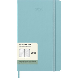 Calendrier 12M Weekly Notebook 2026 Hardcover Large Aquamarine dans le groupe Papiers & Blocs / Calendriers et agendas / Calendriers 12 mois chez Pen Store (136132)