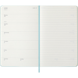 Calendrier 12M Weekly Notebook 2026 Hardcover Large Aquamarine dans le groupe Papiers & Blocs / Calendriers et agendas / Calendriers 12 mois chez Pen Store (136132)