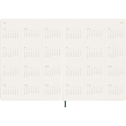 Calendrier 12M Weekly Vertical 2026 Hardcover XXL Myrtle Green dans le groupe Papiers & Blocs / Calendriers et agendas / Calendriers 12 mois chez Pen Store (136135)