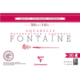 Fontaine Bloc aquarelle CP 18x26 cm 300g dans le groupe Papiers & Blocs / Bloc Artiste / Papier pour aquarelle chez Pen Store (136140)
