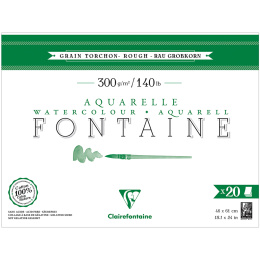 Fontaine Bloc aquarelle Rough 46x61 cm 300g dans le groupe Papiers & Blocs / Bloc Artiste / Papier pour aquarelle chez Pen Store (136157)