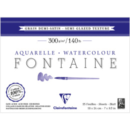 Fontaine Bloc aquarelle Semi-Glazed 18x24 cm 300g dans le groupe Papiers & Blocs / Bloc Artiste / Papier pour aquarelle chez Pen Store (136158)