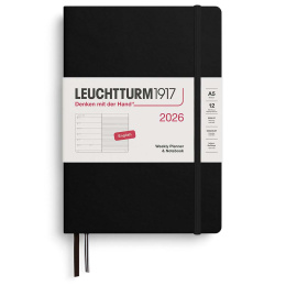 Calendrier Weekly Planner & Notebook 2026 A5 Black dans le groupe Papiers & Blocs / Calendriers et agendas / Calendriers 12 mois chez Pen Store (136217) Calendrier Weekly Planner & Notebook 2026 A5 Black dans le groupe Papiers & Blocs / Calendriers et agendas / Calendriers 12 mois chez Pen Store (136217)
