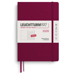 Calendrier Weekly Planner & Notebook 2026 A5 Port Red dans le groupe Papiers & Blocs / Calendriers et agendas / Calendriers 12 mois chez Pen Store (136220) Calendrier Weekly Planner & Notebook 2026 A5 Port Red dans le groupe Papiers & Blocs / Calendriers et agendas / Calendriers 12 mois chez Pen Store (136220)