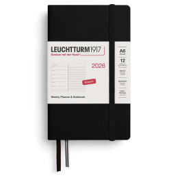 Calendrier Weekly Planner & Notebook 2026 A6 Black dans le groupe Papiers & Blocs / Calendriers et agendas / Calendriers 12 mois chez Pen Store (136230) Calendrier Weekly Planner & Notebook 2026 A6 Black dans le groupe Papiers & Blocs / Calendriers et agendas / Calendriers 12 mois chez Pen Store (136230)