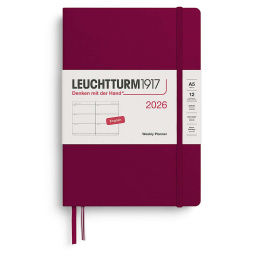 Calendrier Weekly Planner 2026 A5 Port Red dans le groupe Papiers & Blocs / Calendriers et agendas / Calendriers 12 mois chez Pen Store (136253)