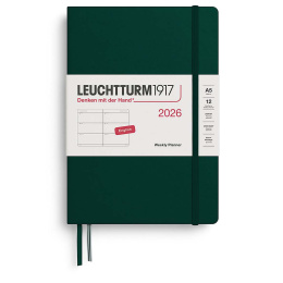 Calendrier Weekly Planner 2026 A5 Forest Green dans le groupe Papiers & Blocs / Calendriers et agendas / Calendriers 12 mois chez Pen Store (136256)