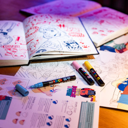 Posca Manga Hero Ensemble de 20 dans le groupe Stylos / Crayons d'artistes / Marqueurs acryliques chez Pen Store (136281) Posca Manga Hero Ensemble de 20 dans le groupe Stylos / Crayons d'artistes / Marqueurs acryliques chez Pen Store (136281)