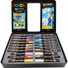 Posca Manga Hero Ensemble de 20 dans le groupe Stylos / Crayons d'artistes / Marqueurs acryliques chez Pen Store (136281) Posca Manga Hero Ensemble de 20 dans le groupe Stylos / Crayons d'artistes / Marqueurs acryliques chez Pen Store (136281)