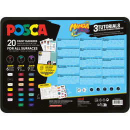 Posca Manga Hero Ensemble de 20 dans le groupe Stylos / Crayons d'artistes / Marqueurs acryliques chez Pen Store (136281) Posca Manga Hero Ensemble de 20 dans le groupe Stylos / Crayons d'artistes / Marqueurs acryliques chez Pen Store (136281)