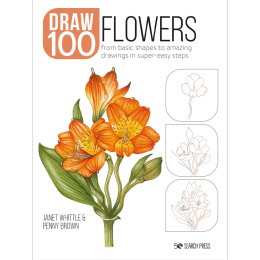 Draw 100: Flowers dans le groupe Loisirs créatifs / Livres / Livres pour inspiration chez Pen Store (136315)