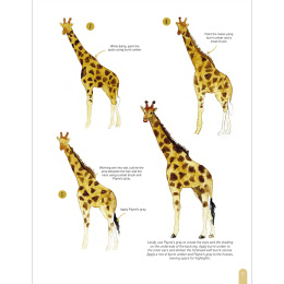 Paint 50: Watercolour Animals dans le groupe Loisirs créatifs / Livres / Livres d'instruction chez Pen Store (136319)