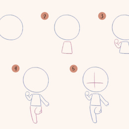 Draw 30: Kawaii dans le groupe Loisirs créatifs / Livres / Livres d'instruction chez Pen Store (136323)