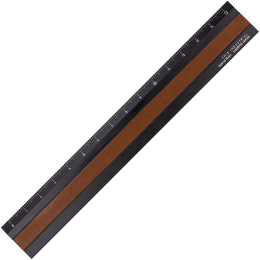 Règle Aluminium/Cuir 15 cm Black/Camel dans le groupe Loisirs créatifs / Accessoires Hobby / Règles chez Pen Store (136443)