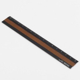 Règle Aluminium/Cuir 15 cm Black/Camel dans le groupe Loisirs créatifs / Accessoires Hobby / Règles chez Pen Store (136443)