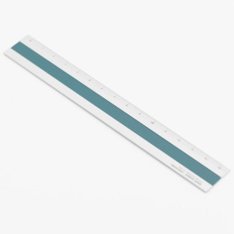 Règle Aluminium/Cuir 15 cm Silver/Turquoise dans le groupe Loisirs créatifs / Accessoires Hobby / Règles chez Pen Store (136445)