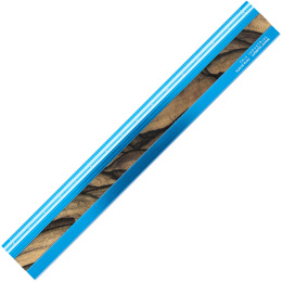 Règle Aluminium/Bois 15 cm Turquoise/Pale Moon Ebony dans le groupe Loisirs créatifs / Accessoires Hobby / Règles chez Pen Store (136449)