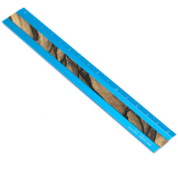 Règle Aluminium/Bois 15 cm Turquoise/Pale Moon Ebony dans le groupe Loisirs créatifs / Accessoires Hobby / Règles chez Pen Store (136449)