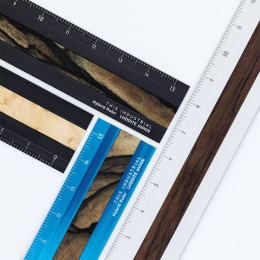 Règle Aluminium/Bois 15 cm Turquoise/Pale Moon Ebony dans le groupe Loisirs créatifs / Accessoires Hobby / Règles chez Pen Store (136449)