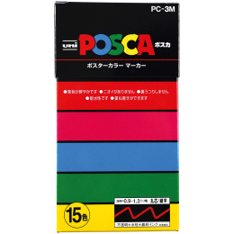 Posca PC-3M coffret de 15 dans le groupe Stylos / Crayons d'artistes / Marqueurs acryliques chez Pen Store (136461)