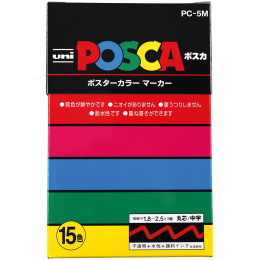 Posca PC-5M coffret de 15 dans le groupe Stylos / Crayons d'artistes / Marqueurs acryliques chez Pen Store (136464)