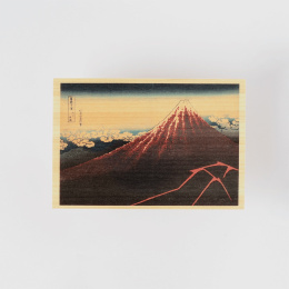 Carte postale en bois de Hinoki – Hokusai ”Views of Mount Fuji” Ensemble de 6 A dans le groupe Loisirs créatifs / Fêtes et saisons / Cartes et enveloppes chez Pen Store (136592)