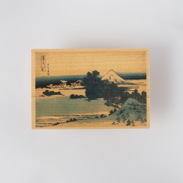 Carte postale en bois de Hinoki – Hokusai ”Views of Mount Fuji” Ensemble de 6 A dans le groupe Loisirs créatifs / Fêtes et saisons / Cartes et enveloppes chez Pen Store (136592)