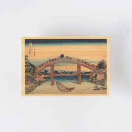 Carte postale en bois de Hinoki – Hokusai ”Views of Mount Fuji” Ensemble de 6 B dans le groupe Loisirs créatifs / Fêtes et saisons / Cartes et enveloppes chez Pen Store (136593)