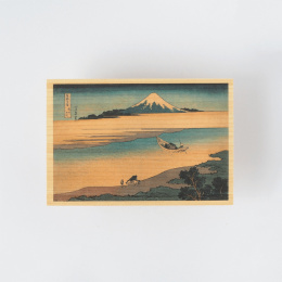 Carte postale en bois de Hinoki – Hokusai ”Views of Mount Fuji” Ensemble de 6 B dans le groupe Loisirs créatifs / Fêtes et saisons / Cartes et enveloppes chez Pen Store (136593)