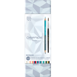 Bicolor Alpine Frost Set de 9 + pinceau dans le groupe Stylos / Crayons d'artistes / Crayons aquarellables chez Pen Store (136599)