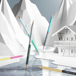 Bicolor Alpine Frost Set de 9 + pinceau dans le groupe Stylos / Crayons d'artistes / Crayons aquarellables chez Pen Store (136599)