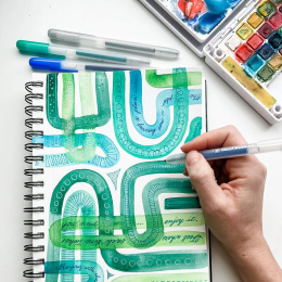 Gelly Roll Click Metallic lot de 10 dans le groupe Stylos / Écrire / Stylos encre gel chez Pen Store (136605)