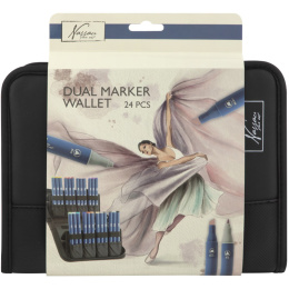 Marker Wallet 24 Stylos dans le groupe Stylos / Crayons d'artistes / Feutres d'illustrations chez Pen Store (136611)
