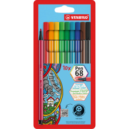 Pen 68 Feutre lot de 10 dans le groupe Stylos / Crayons d'artistes / Feutres chez Pen Store (136788)