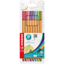 Point 88 Fineliner lot de 8 dans le groupe Stylos / Écrire / Feutres Fineliners chez Pen Store (136795)