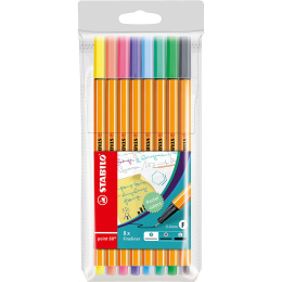 Point 88 Fineliner lot de 8 Pastel dans le groupe Kundsegment / Kundsegment Art chez Pen Store (136797)
