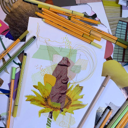 Point 88 Fineliner lot de 8 Pastel dans le groupe Kundsegment / Kundsegment Art chez Pen Store (136797)