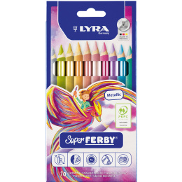 Super Ferby Lot de 10 métalliques (3+) dans le groupe Kids / Crayons pours les enfants / Crayons de couleurs pour les enfants chez Pen Store (136892)
