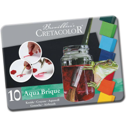 Set d’aquarelle Aqua Brique 10 pièces dans le groupe Matériels d'artistes / Couleurs de l'artiste / Peinture aquarelle / Aquarelle en godet chez Pen Store (136939)