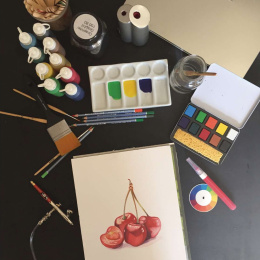 Set d’aquarelle Aqua Brique 10 pièces dans le groupe Matériels d'artistes / Couleurs de l'artiste / Peinture aquarelle / Aquarelle en godet chez Pen Store (136939)