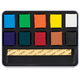 Set d’aquarelle Aqua Brique 10 pièces dans le groupe Matériels d'artistes / Couleurs de l'artiste / Peinture aquarelle / Aquarelle en godet chez Pen Store (136939)