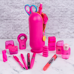 Pen Case Hoop Vacuum Neon Pink dans le groupe Kids / Crayons pours les enfants / Trousse pour enfants chez Pen Store (136949)