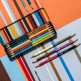 Bicolor Paul Smith Set de 12 + pinceau dans le groupe Stylos / Crayons d'artistes / Crayons aquarellables chez Pen Store (137004)