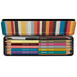 Bicolor Paul Smith Set de 12 + pinceau dans le groupe Stylos / Crayons d'artistes / Crayons aquarellables chez Pen Store (137004)