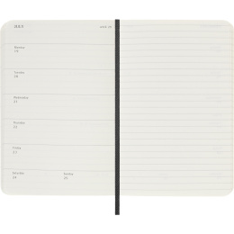 Calendrier 18M WeekNote Soft Cover Pocket Black dans le groupe Papiers & Blocs / Calendriers et agendas / Calendriers 18 mois chez Pen Store (137007)