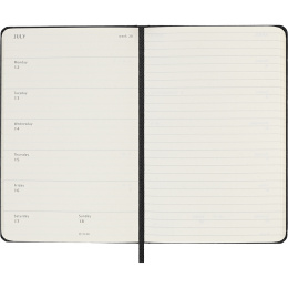 Calendrier 18M WeekNote Hard Cover Pocket Black dans le groupe Papiers & Blocs / Calendriers et agendas / Calendriers 18 mois chez Pen Store (137010)