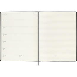 Calendrier 18M WeekNote Hard Cover XL Black dans le groupe Papiers & Blocs / Calendriers et agendas / Calendriers 18 mois chez Pen Store (137012)