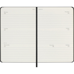 Calendrier 18M Weekly Hard Cover Horisontell Pocket Black dans le groupe Papiers & Blocs / Calendriers et agendas / Calendriers 18 mois chez Pen Store (137013)